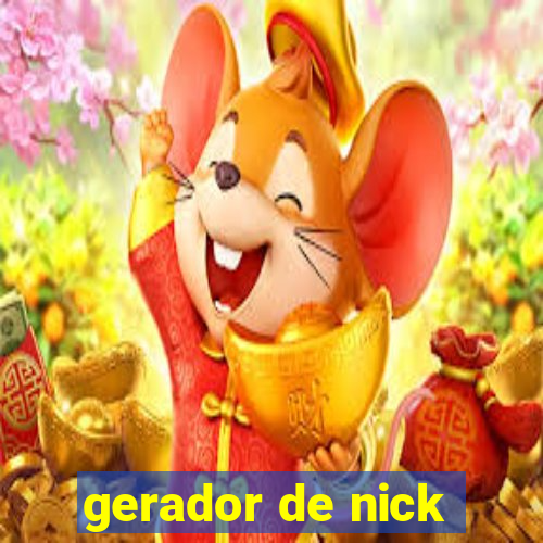 gerador de nick