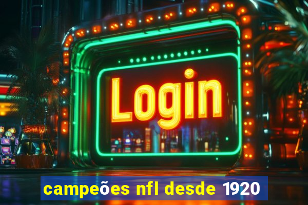 campeões nfl desde 1920