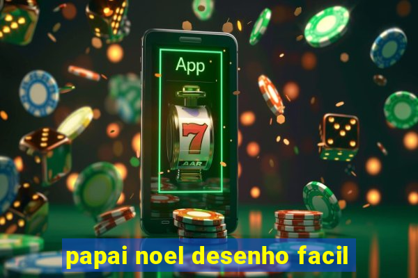 papai noel desenho facil